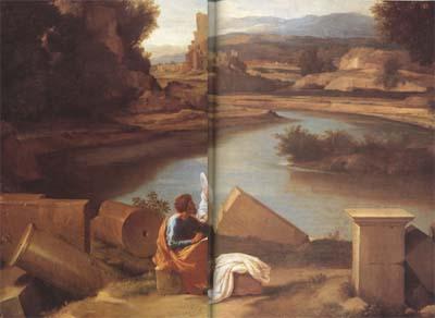 Nicolas Poussin Landscape with Saint Matthew and the Angel (mk10)